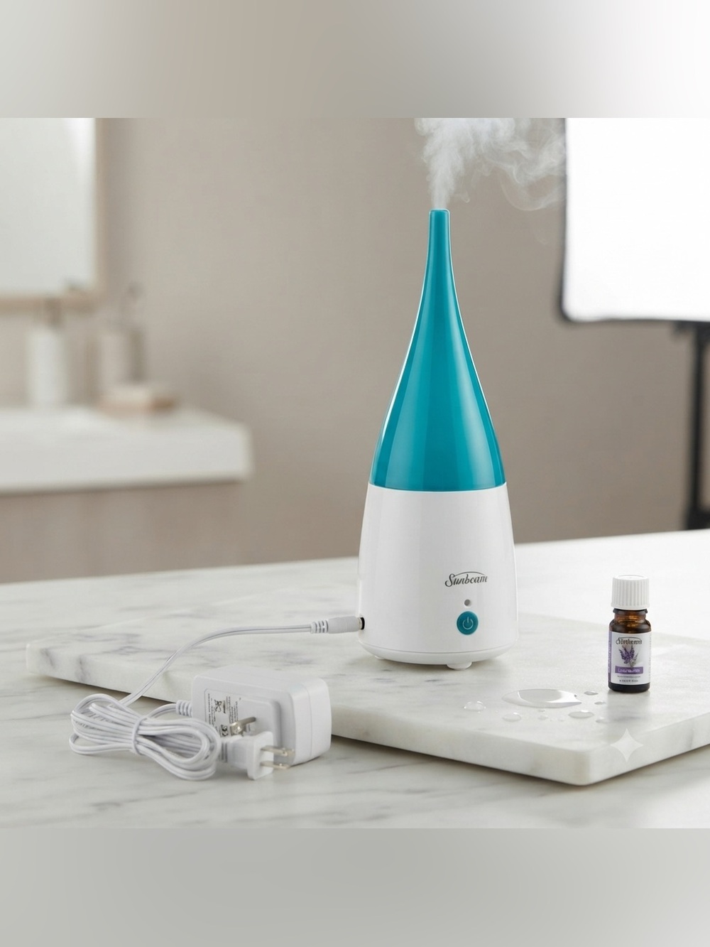Sunbeam SUL401 Mist Me Personal Ultrasonic Humidifier Diffuser in Teal